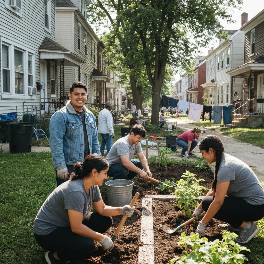 Community members and partners working together